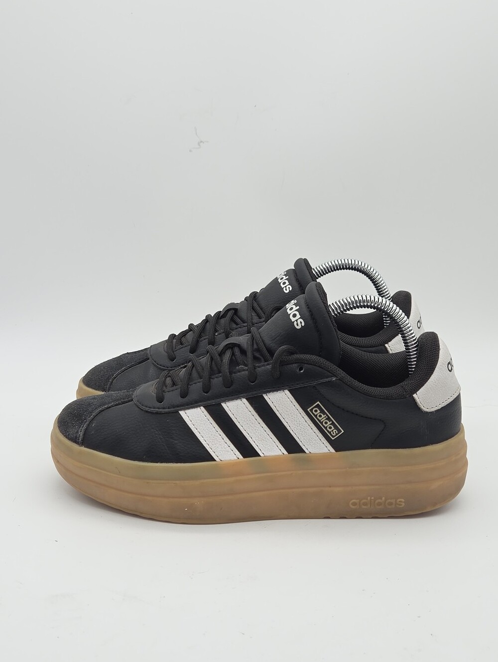 Adidas VL Court Bold Platform Sneakers White Black Size Women's 7.5